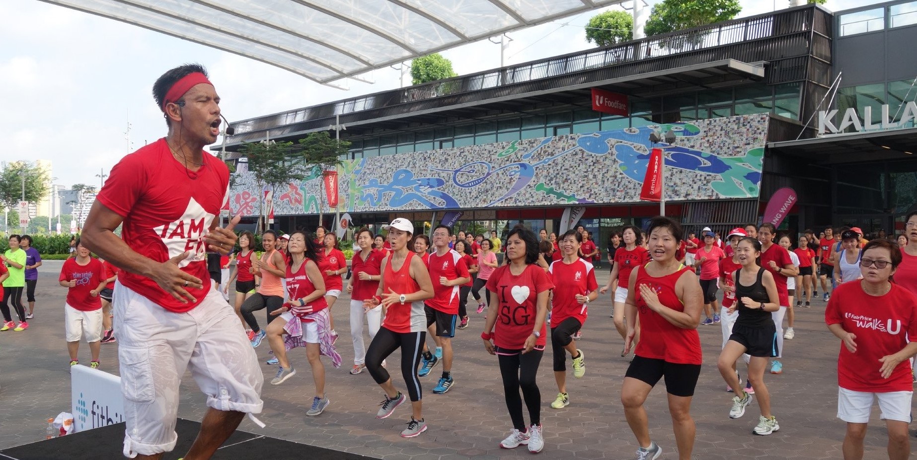 Mass exercise outlet
