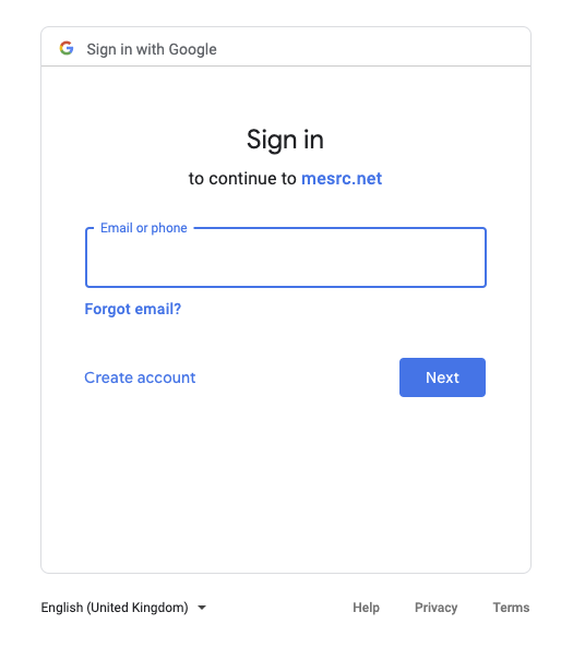 Sign in with Google