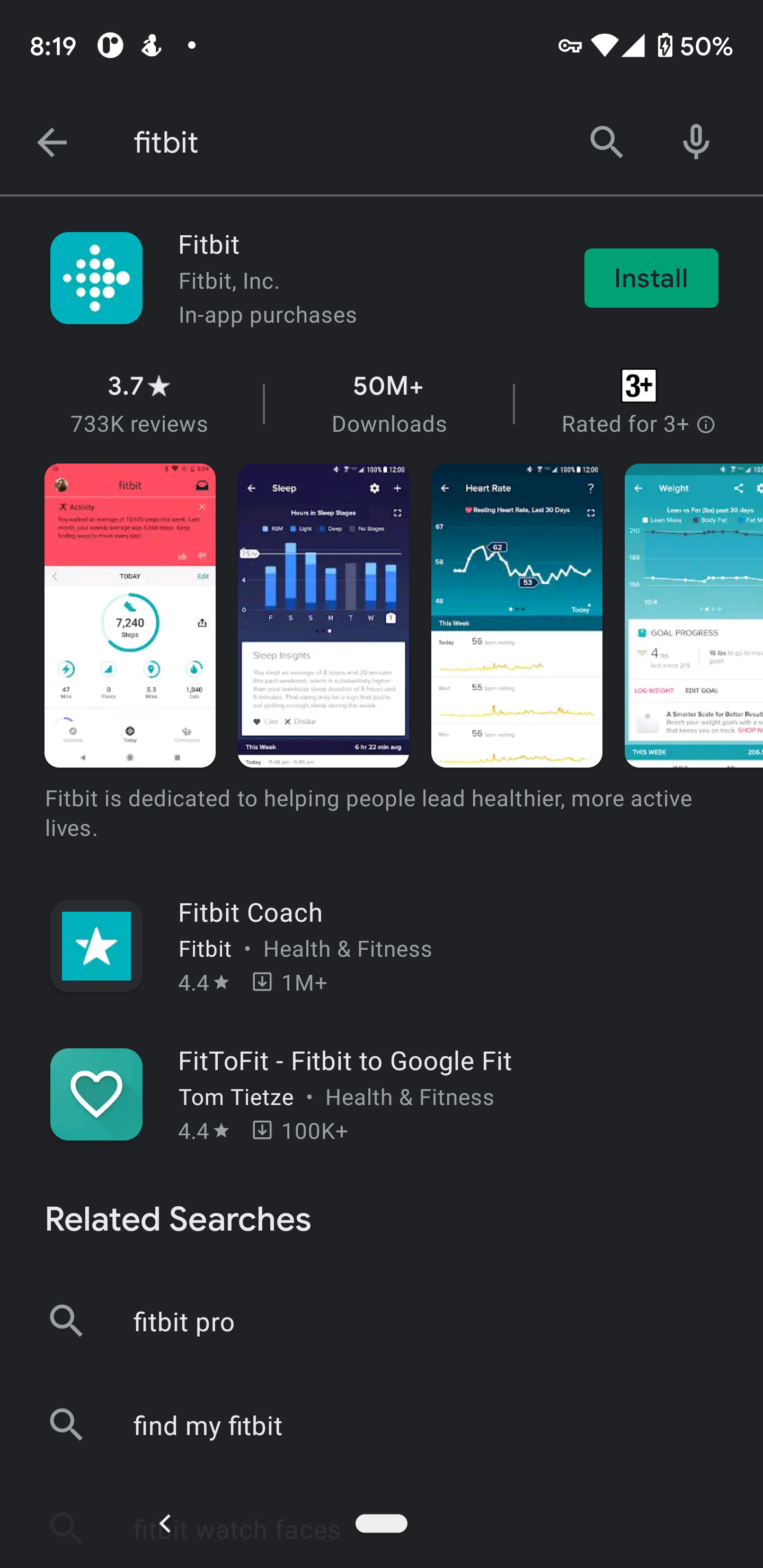 Install Fitbit