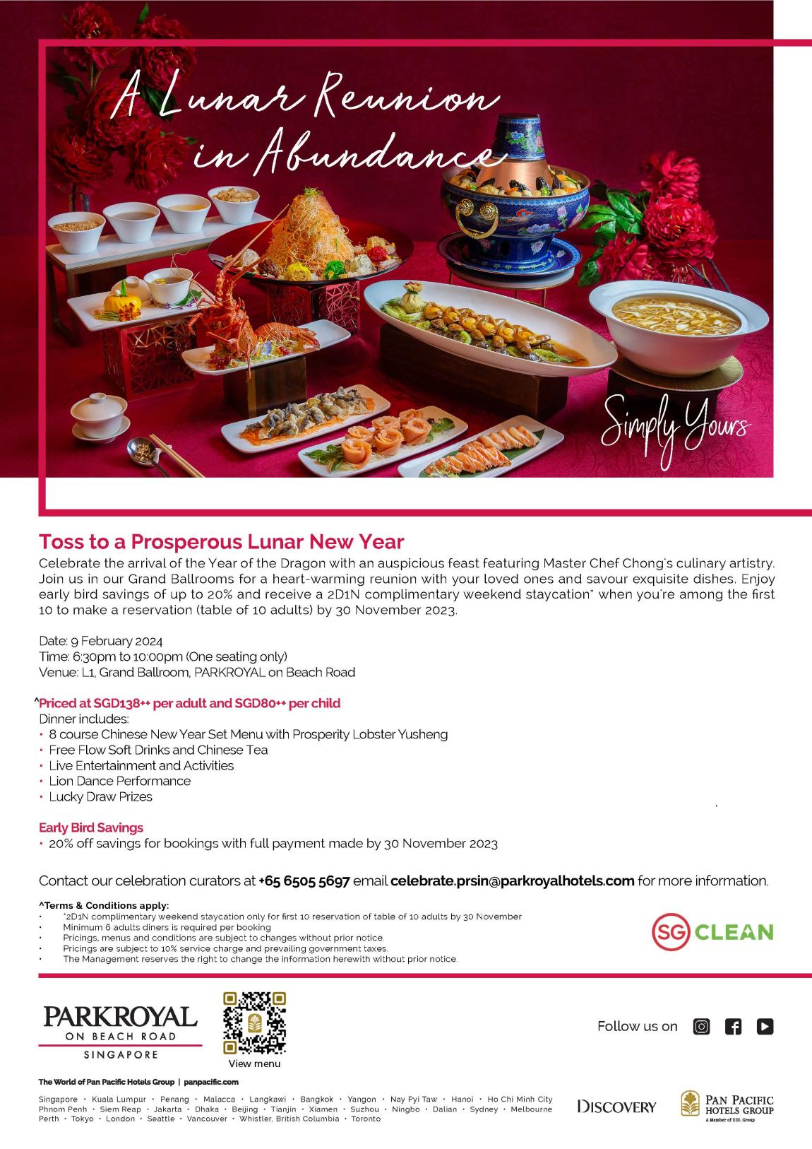 chinese new year reunion menu 2025